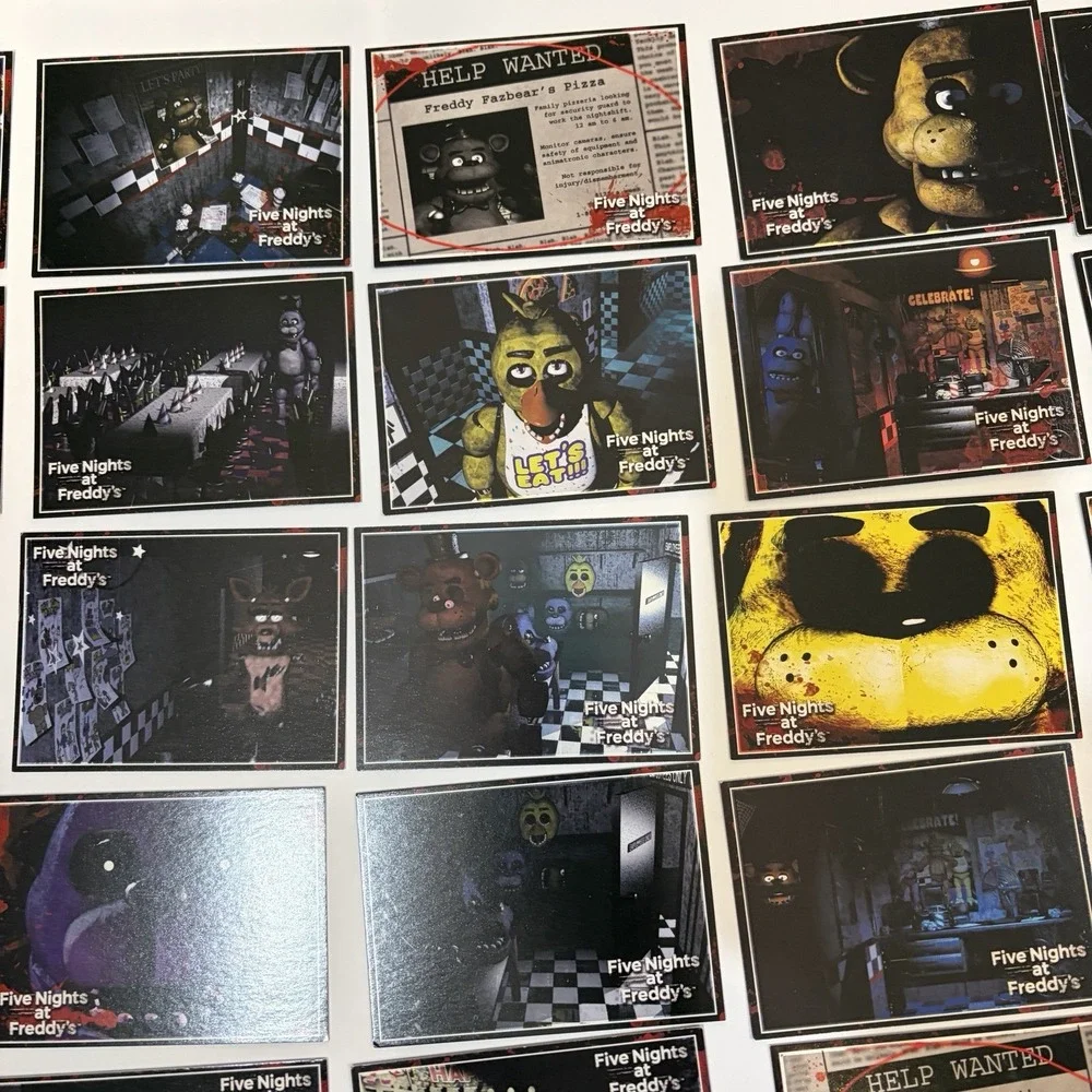Five Nights at Freddy's 2016 Scott Cawthon Card Lot-Fazbear,Bonnie,Chica,Foxy